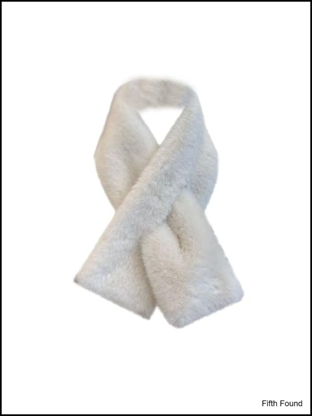 Faux Fur Knit Scarf Fleece Lined Winter Neck Warmer Shawl